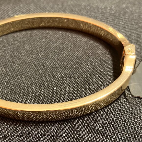 Guess Gold Tone Bangle with Rhinestones (7.5") - Picture 7 of 8